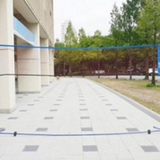 이동식 배드민턴 네트 접이식 스포츠 운동용 휴대용 배드민턴 네트 캠핑용 배구 훈련 포함 가방 간이 폴대