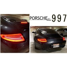 傑暘國際車身部品 PORSCHE保時捷911 997 燻黑全LED光條尾燈 提升夜間行車安全, 1個