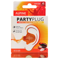 Alpine PartyPlug 全頻耳塞 專業級耳塞 維持交談 專利降噪 練鼓/派對/演唱會適用 (贈專用收納盒), 1個, Party Plug