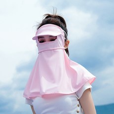 防曬防寒面罩女防紫外線夏季冰絲薄款臉基尼面罩護遮陽臉罩防護