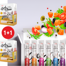 camella 1+1 짜먹는 고양이 간식 Mix 대용량 6가지맛, 2개, 15g, 믹스