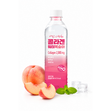 신제품 나만 사랑해 콜라겐 워터 복숭아 500ml 제로 슈가 저칼로리, 6개