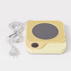 30W 커피 머그 워머 히터 가열 패드 전기 플레이트 3단계 온도 조절 우유 물용 220V, 유럽 연합, Yellow