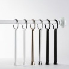 후크 커튼봉 욕실 샤워 걸이 다용도 고리 옷걸이 수건걸이 샤워부스 파티션 베란다 틈새