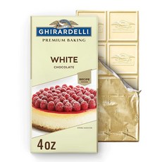 GHIRARDELLI 프리미엄 100% 카카오 무가당 초콜릿 베이킹 바 113.4g(4온스) 바