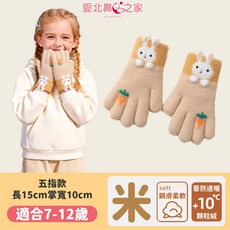 愛北鼻 兒童保暖手套 - 小熊/恐龍/兔子造型，毛茸茸禦寒手套，成人兒童皆適用