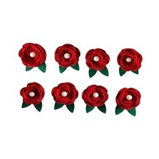 펠트 펠트재료 공예 장미(빨강)SET 6개입(2.5X3.5cm), 본상품