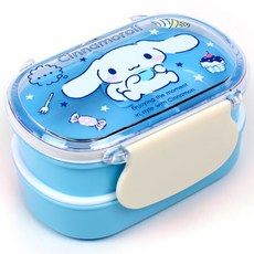 시나모롤 엔조이 변신 밀폐도시락, 블루, 1개