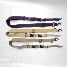 戶外戰術腰帶 編織帆布斜跨槍揹帶 多功能腰封皮帶, 軍綠色,100-135CM, 1個