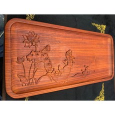 非洲剛果紅花梨實木個人小茶盤, 1個