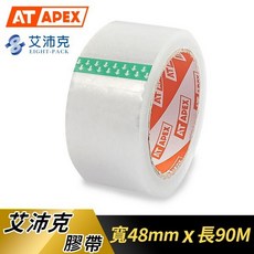 封箱膠帶 透明膠帶 OPP膠帶 膠帶 48mm x 90M /一捲入 大膠帶 小膠帶 打包膠帶 特黏 台灣製, 1個