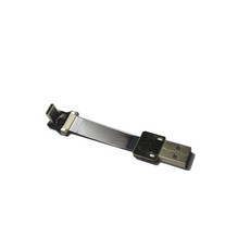 PERMANENT 쇼트 블랙 FFC USB C 슬림 씬 동기화 90도 표준 플랫 케이블 타입-C FPV A FPC (30CM) 및 충전용 리본, 5CM, 1 5cm(1.97인치) USBC2.0빠른 충전용이 아