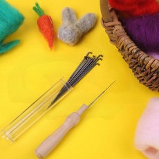양모 펠트 바늘 30개 펠트공예 재료 핸드메이드 DIY 작품 소품, 1개