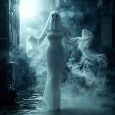 히피즈 귀여운 유령 드레스 원피스 코스튬 할로윈 코스프레 파티 이벤트룩