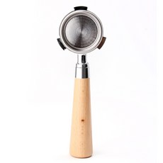 호환 드롱기 데티카 바텀리스 포타필터 51mm 바스켓 포함, 1개, 라이트우드51mm