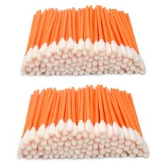 Wellgler 9.9cm(3.65인치) 폼 클리닝 면봉 다목적 디테일링 폼 팁 면봉 전자 제품 총 자동차 통풍구 프린터 재봉틀용 KM722 (오렌지 200개), Wellgler 9.9cm(3.65인치) 폼 클리닝 면