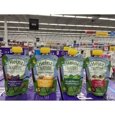[캐나다 발송] 헤인즈 네이처 유기농 아기 간식 스무디 6개 묶음 Heinz Nature Baby Organic 6 Packs