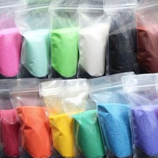 미술재료 칼라모래 어항 16색 모래 다용도 칼라규사 tin*519xT, 1kg 3호 노랑