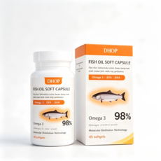 DHOP 深海魚油軟膠囊 98% Omega-3, 1個, 45顆