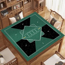 미끄럼 방지 전문가용 대형 텍사스 홀덤 포커 매트 카지노 테이블보 마작 보드 게임 테이블, 1개, 16. 110x110x0.2cm