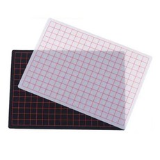 硅膠書法墊 加厚寫字墊板, a4格子300-200,白色硅膠墊