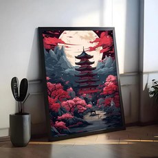 아트 건축 미학 그림 서예 벽 예술 인쇄물 거실 침실 사무실 홈 데코 선물, E. 21X30cmFrameless
