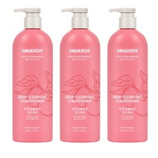 (저자극.약산성) 오가니스트 애플사이다 비니거 컨디셔너 450ml x 3개, 저자극.약산성 오가니스트 애플사이다 비니거 컨디셔너 4