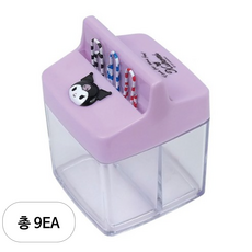 바이하츠 사각 자석 크립통, 쿠로미, 9개