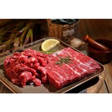 [안동청년]1++등급 한우 국거리 200g 400g 국내산 국거리용, 1++등급 한우 국거리 200g, 1개