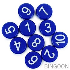 빈군 숫자 자석 1-10 자석교구, 파랑, 상세표기