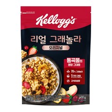 켈로그 리얼 그래놀라 오리지널 시리얼, 400g, 6개