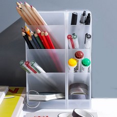 사무실 책상 꾸미기 오거나이저 데스크 테리어 수납함 필수템 문구 용품 펜 정리함 트레이, 1-7. 일반형 / 그린