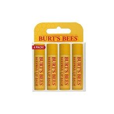 Burt's Bees 蜂蠟護唇膏, 蜂蠟/無味, 4.25g, 4個