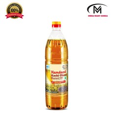 HAMDARD KACHI GHANI MUSTARD OIL 겨자 오일, 1개, 1L
