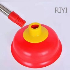 馬桶吸水拔子強力螺紋皮搋子，真空馬通吸，水管疏通，馬桶堵塞排水孔阻塞器, 一個替換皮吸頭（顏色隨機）看清楚在拍