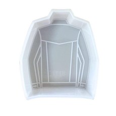 Jean Jacket Car Freshie 실리콘 몰드 | 9.7 x 8.9cm(3.8 x 3.5인치) 향이 나는 아로마 비즈 자동차 캔들용 프린지 추가 비누 오븐 사용 가능