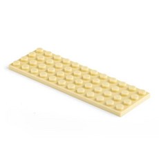 빌딩 블록 얇은 피규어 벽돌 도트 교육용 플라스틱, 1개, 7. 100g beige