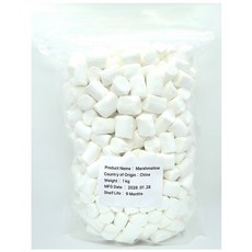 화이트 빅 마시멜로 마쉬멜로우, 1kg, 1개