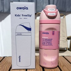 오왈라 owala FreeSip 보온보냉병 480ml(16oz), 480ml, 노분 kt 고양이, 1개