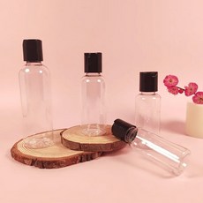 10PCS CONTAINERS CAPS FOR BOTTLES SHAMPOO WITH AMS 100ML LE FLIP FIL SQU LOTIONS TOP 30ML CLEAR ZE, Bla lid, 30MLX10PCS