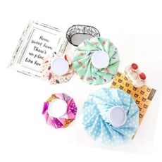 아이스팩 냉찜질주머니(소), 핑크땡땡이