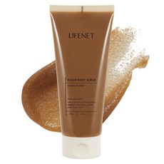 LIFENET 溫和蜜糖身體磨砂膏 依蘭伊蘭, 200g, 1個