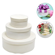 선물 상자 만들기 원형 나무함 1set 원통 교구 소중대 3p 미술