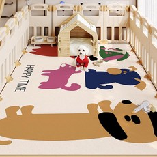 에스이스타 펫러그 미끄럼방지 애견매트 방수, 1개, 만두