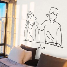 시야차단 그림 중형 깔끔한 심플 패브릭포스터 실내 단순한 가림막 벽장식 거실 방 YWE52D00, 본상품선택