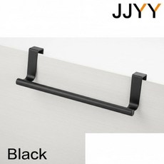 도어 걸이형 수건걸이 선반 욕실 주방 정리 수납 솔루션, 1개, 2. 검정색