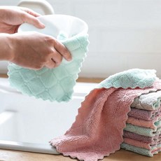 생활체크인 물먹는 극세사 벨벳 양면 요술 행주 랜덤발송, 150개