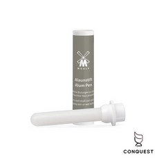 CONQUEST 德國 Muhle 明礬棒 明礬石 鬍後滋養礦物石 男士刮鬍保養 鬍後舒緩肌膚 方便隨身攜帶, 1個, 9.5g