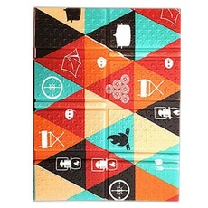 데코마당 코팅 도톰한 국산 8단 등산방석 접이식 휴대용 방석 캠핑 등산 1인용, 8단방석만_캠프오렌지, 8단방석만_캠프오렌지