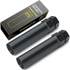 휠너트 타이어 캡 MIKKUPPA 6 포인트 스플라인 러그 너트 소켓 키 도구 17.6mm 내경 17mm 교체 호환 2 개, 04) 6 7 Spline-2 Pack, 2개